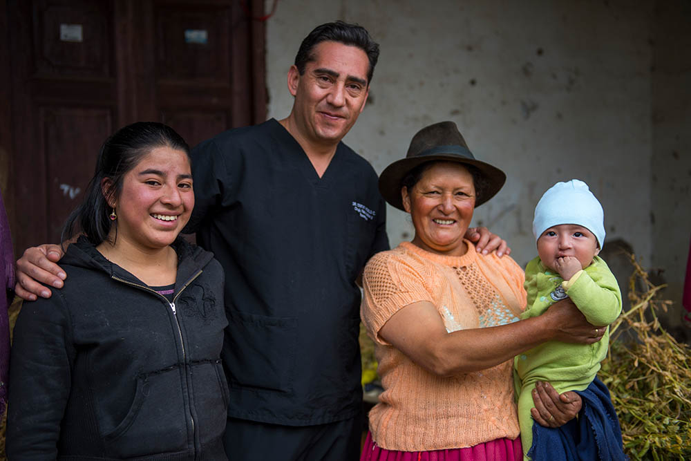 Cristian with smile train patients