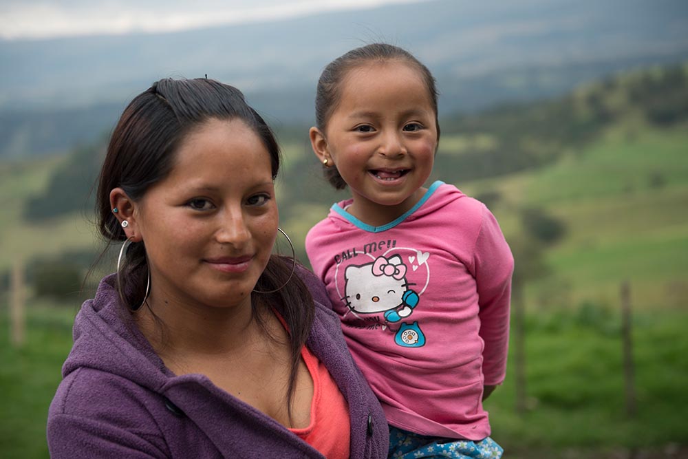 Fernanda held by her mom