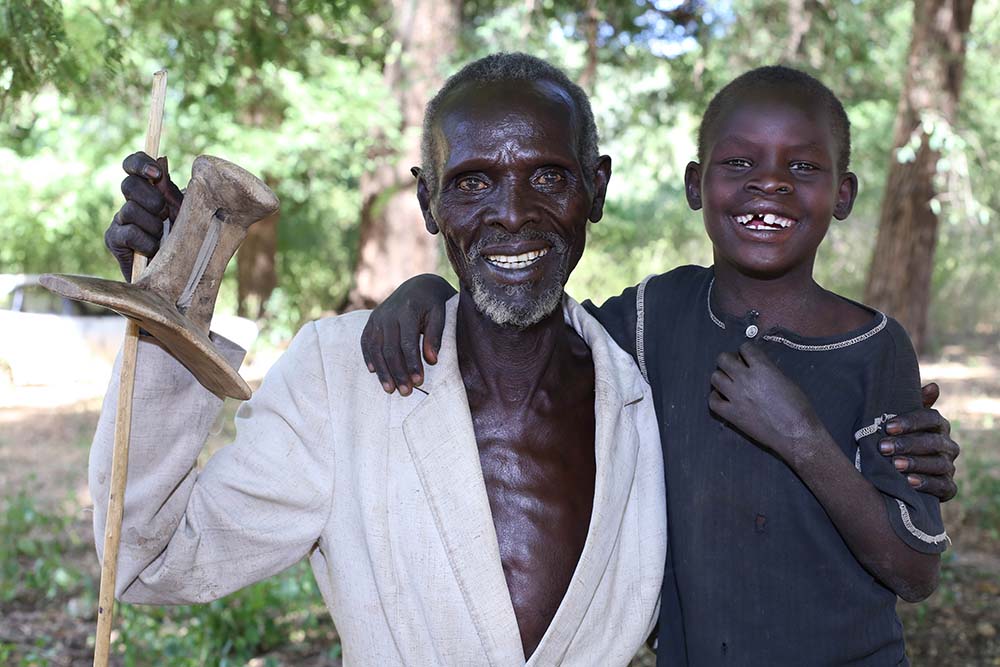 Kamse with grandpa