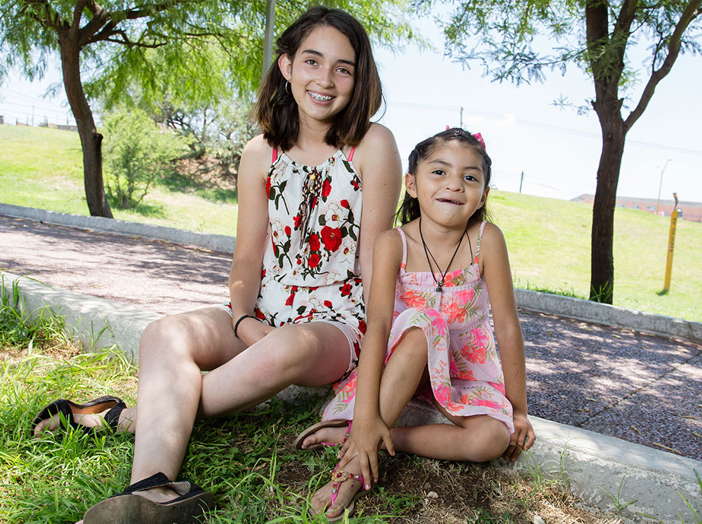 barbara with her sister