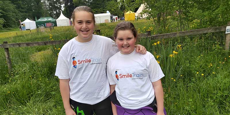 Heidi with her sister at the Great North Swim in Windermere