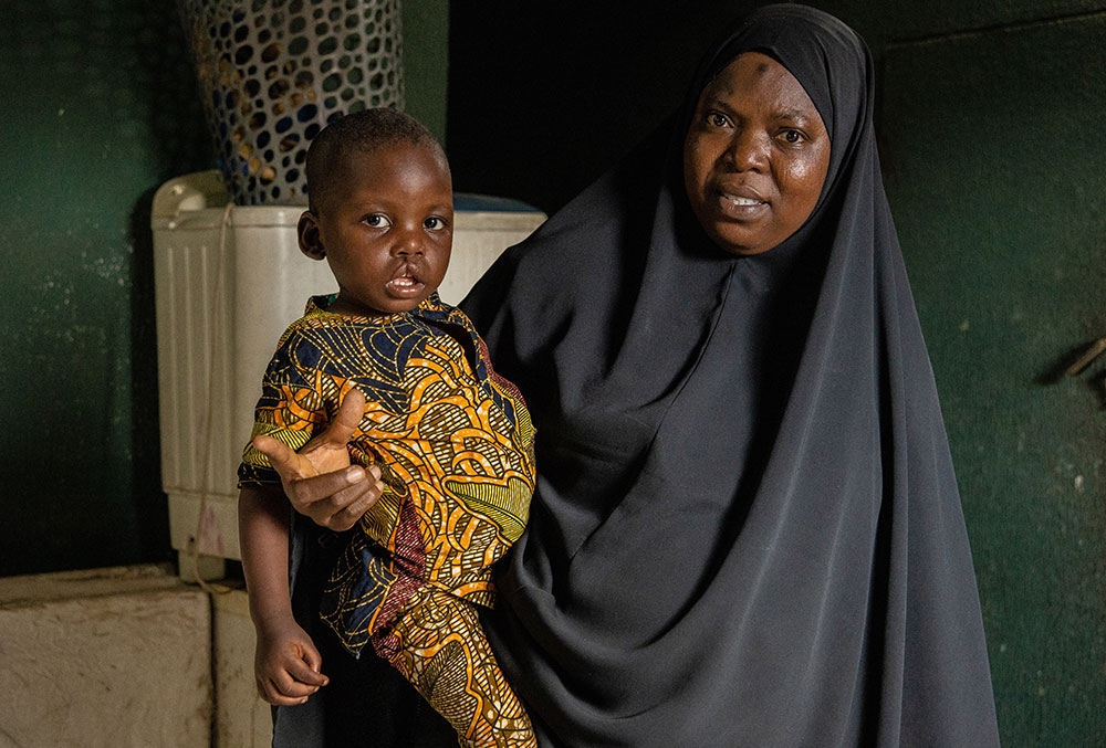 Opeyemi with his grandmother