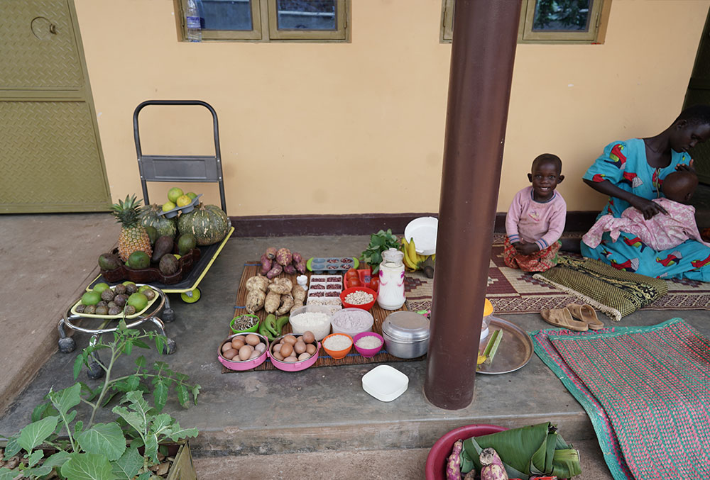 A spread of local produce to help nourish cleft patients