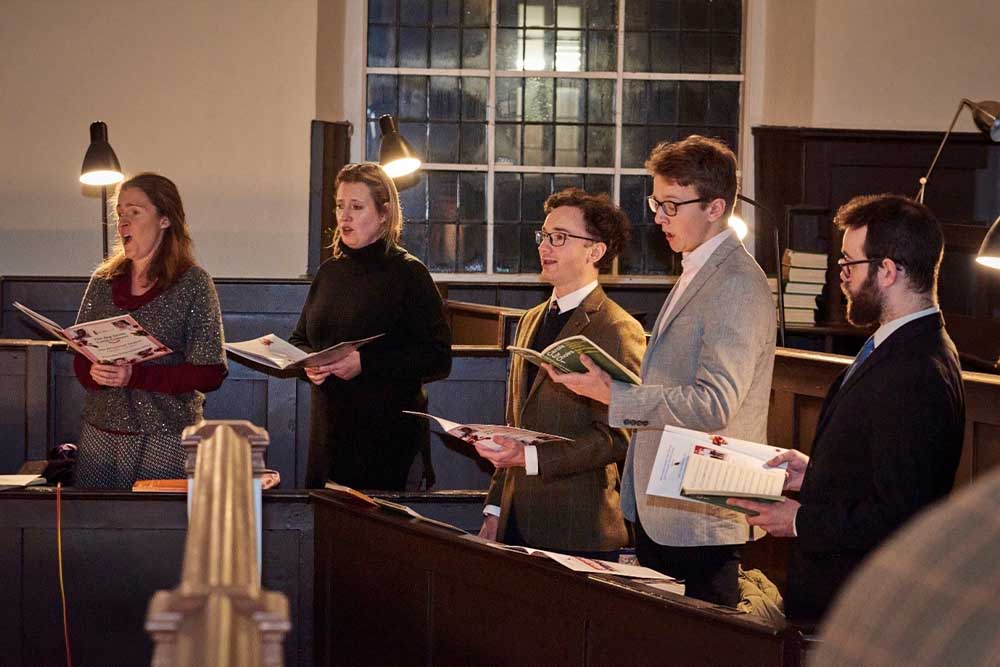 Choir of Grosvenor Chapel singing