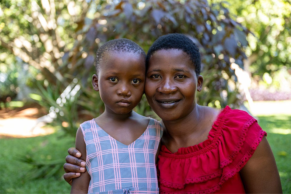 Tracy, with her daughter Rachel