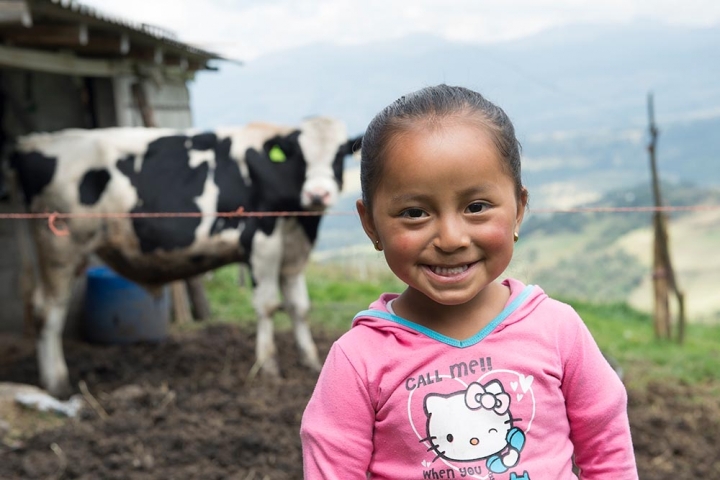 Fernanda and cow