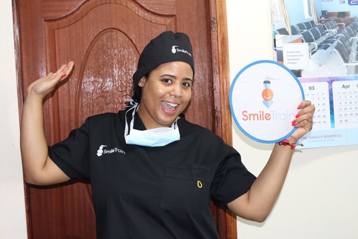 Nijha Diggs in Smile Train gear