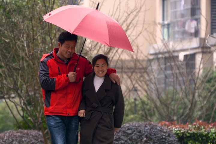 Wang Li and her husband