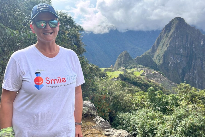 Sue Maughan climbs Machu Picchu for Smile Train UK
