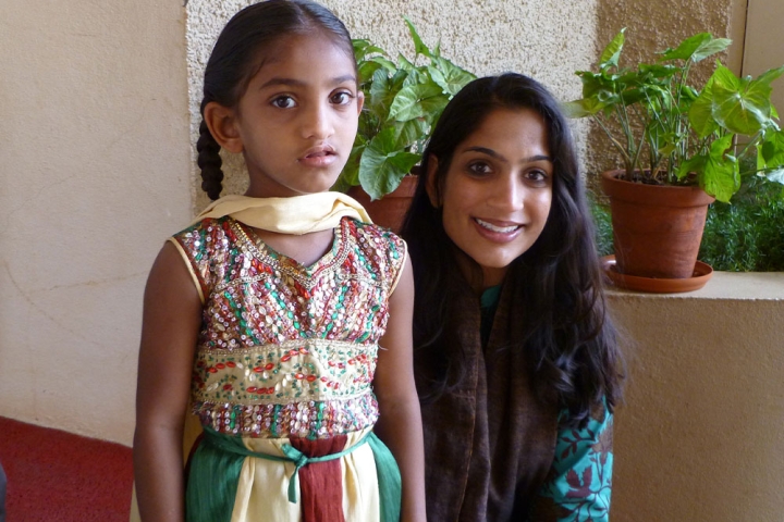 Priya with a Smile Train patient in India