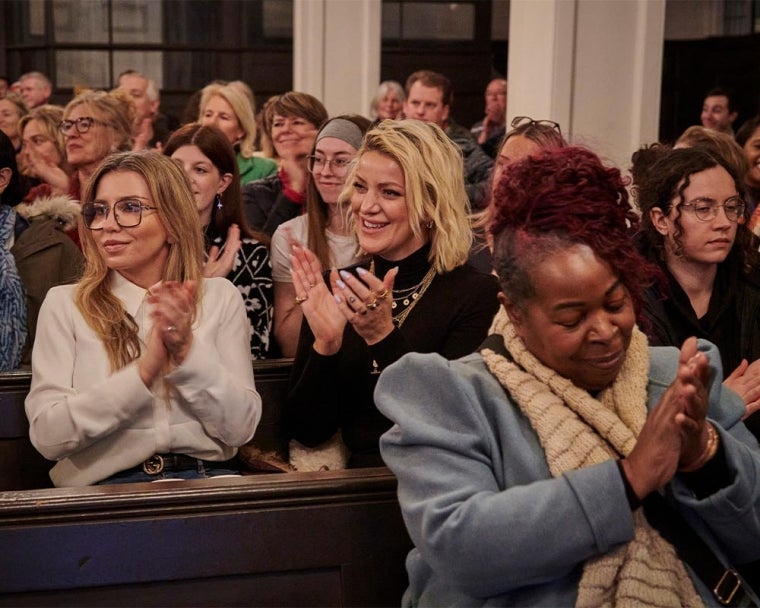 Big Smile Choir Concert participants applauding